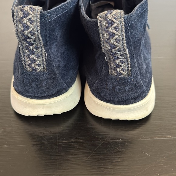 UGG Men's Navy Suede chukka boots shoes - Picture 4 of 8